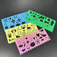Juego De 4 Piezas De Regla Multifuncional Llenable Para Dibujar Y Diseñar Herramienta DIY Para Diario Plantilla De Escuela Suministros Para Estudiantes Niños - details 1