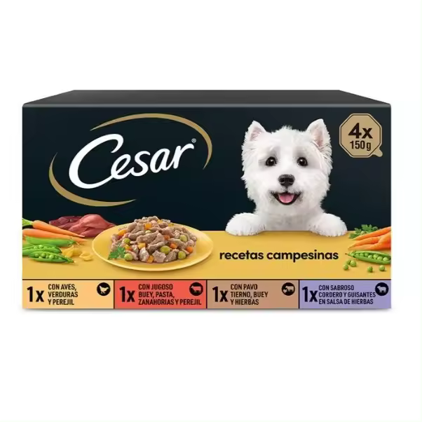 Cesar Receta Campesina Tarrina en Salsa para Perros - Multipack - 1