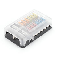 DaierTek Caja De Fusibles De 12 Maneras 12V 32V Para Coche Barco Camper RV Con Cubierta Plástica Para Tablero De Alimentación Accesorios De Automóvil - details 0