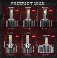 Faros LED Bualvision D1S 70W 40000LM CSP Chip 6000K Blanco Plug And Play Para Coches Universales 12V D3S D2S D1R D2R D3R - details 9