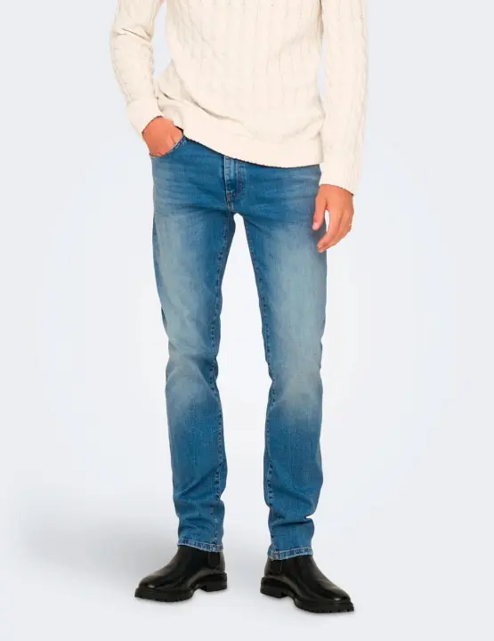 Only & Sons 'Weft' Jeans azules regulares para hombre - 1