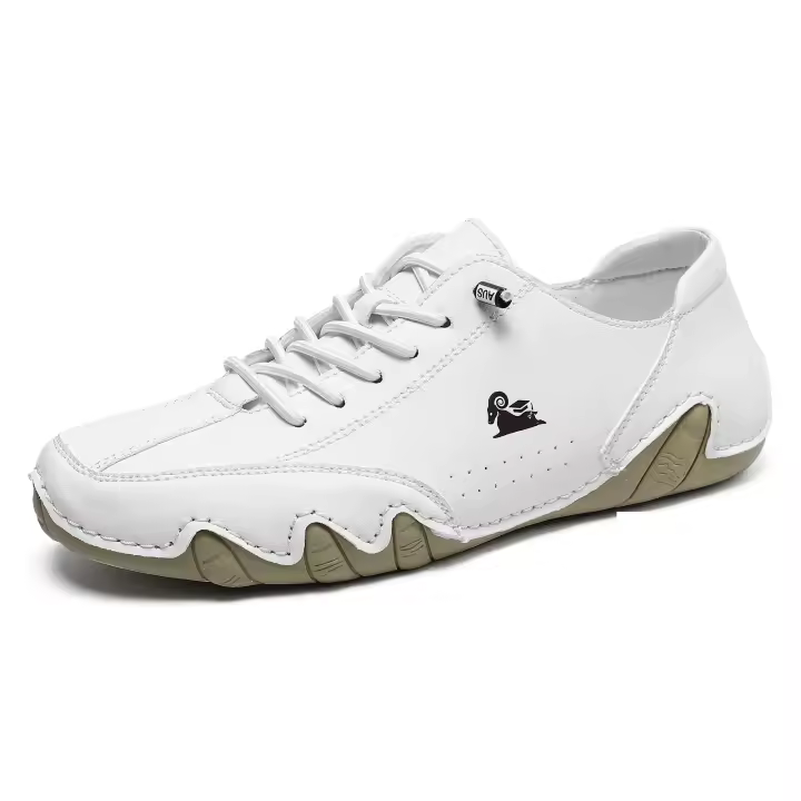 Zapatos De Verano Para Hombre Tamaños Grandes Casual Comodidad Baja Suela Suave Transpirable Deporte Cuero Sintético Bota Plana - 1