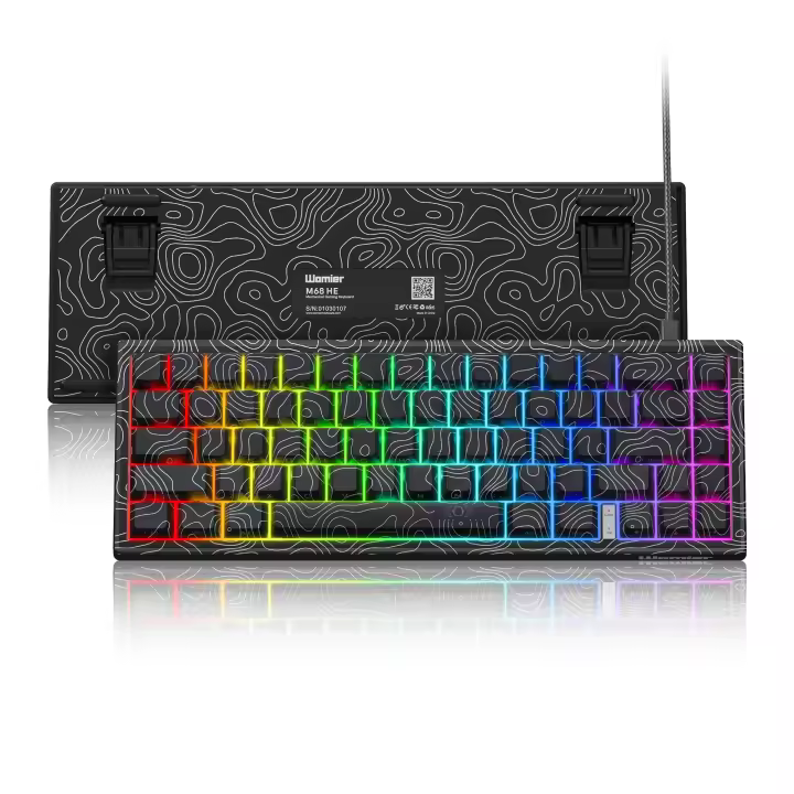 Teclado De Juego Mecánico Con Disparo Rápido WOMIER M68 HE V2 65% Teclas Con Interruptores Magnéticos Para PC Y Portátil Esports Gamer - 1