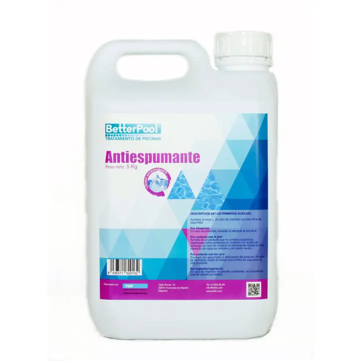 Betterpool Antiespumante Concentrado Especial Piscinas. BETTERPOOL TRATAMIENTO DE PISCINAS - 1
