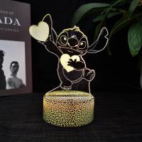 Luz De Noche LED 3D De Lilo Y Stitch Lindo Decorativo Para Habitaciones De Niños Regalo De Cumpleaños Para Niños Y Niñas - details 6