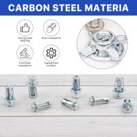 30pcs Tornillos De Flor M4M5M6 Con Tornillos De Jack Y Plomadas De Expansión Para Abrazaderas De Cortina Y Clavos De Rosca - details 4