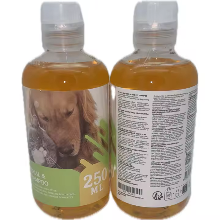 Nobleza – Champú antipulgas para Perros Gatos, Anti-Pulgas y Anti-Acaros - Seguro y no irritante (250mlX2=500ml）2 botellas 2X250ML - 1