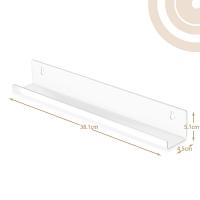 Estante de montaje en pared para discos de vinilo, juego de soportes de álbum para colgar en la pared, libros para niños de álbumes o estantes, 6 piezas - details 2