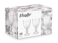 Arte Regal Set de 6 Vasos diamante transparente 250 ml - details 2