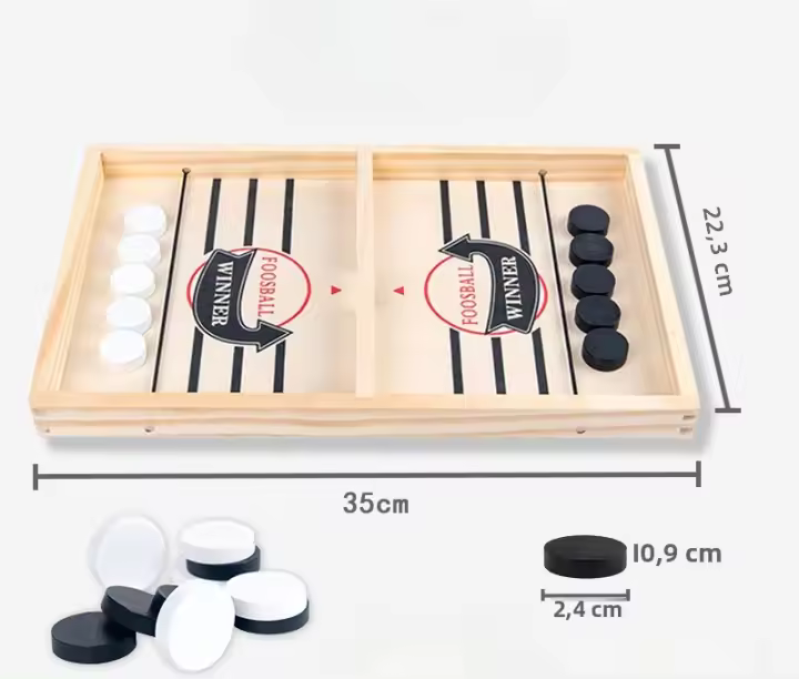 Juego De Mesa De Hockey En Tabla Foosball Con Almohadilla Rápida Para Dos Jugadores Juguete Interactivo Familiar Y Parental Infantil - 1