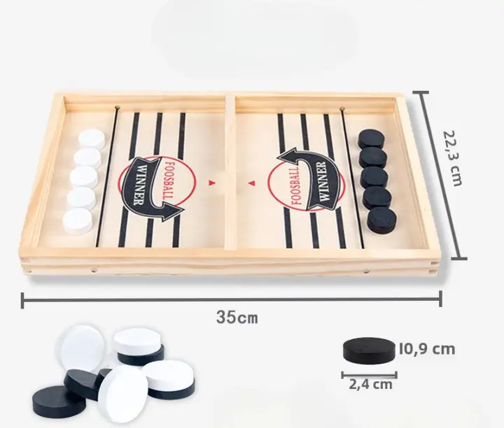 Juego De Mesa De Hockey En Tabla Foosball Con Almohadilla Rápida Para Dos Jugadores Juguete Interactivo Familiar Y Parental Infantil - 1
