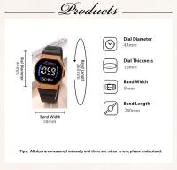 Reloj Digital LED Para Parejas Reloj Deportivo Militar De Hombre Y Mujer Con Cuerda De Silicona Resistente Al Agua Estilo Casual - details 1