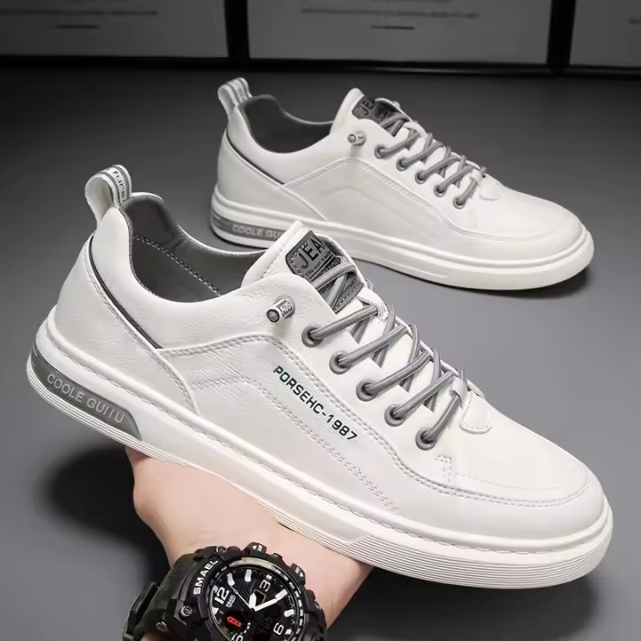 Zapatos De Cuero Para Hombre Casual Comodidad Cricket Moda Zapatillas Ligeros Para Conducir Zapatos De Adulto - 1