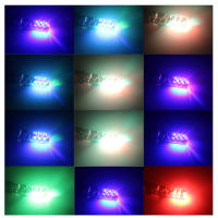2PCS Luces De Lectura Multicolor LED RGB T10 W5W 12SMD COB Canbus Con Control Remoto Luz De Señal De Boda Flash/Estroboscopio Para Auto - details 3