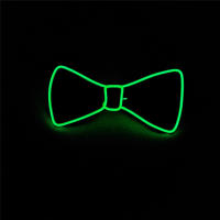 Lazo De Noche Luminosa Para Hombres Con LED Y Cable Eléctrico Brillante Para Fiesta Halloween Navidad Decoración De Barra Club Escenario Prop Ropa - details 6