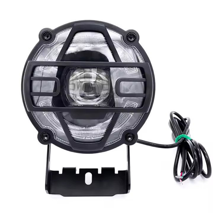Bocina Y Faro De Bicicleta Eléctrica De Aluminio Ajustable Para Ciclismo Seguridad Nocturna Accesorios De Iluminación Frontal Para Vehículos Eléctricos - 1