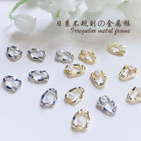20Pcs Encantos De Uñas De Calidad Japonesa Diseño Irregular Con Perlas Doradas/Plateadas Aleación Para Decoración De Arte De Uñas - details 0