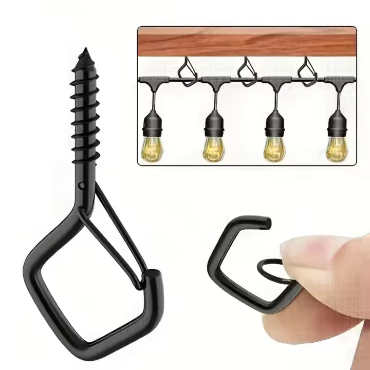 10-Pcs Anillas De Seguridad Cuadradas Con Cierres Para Bonsái Herramientas De Jardinería Y Artesanía De Metal Material De Hierro - 1