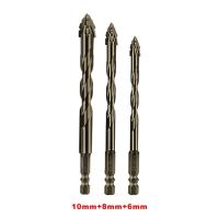 Broca Serrada De Cuatro Lados Para Bricolaje Broca Eclesiástica Para Talud Seco De Azulejos Cerámicos Vidrio Mármol Hormigón Acero Inoxidable - details 7