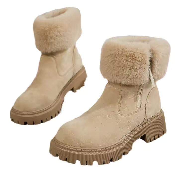 SP Botas de gran tamaño para Mujer, Zapatos de terciopelo de nuevo modelo para Mujer para Invierno, BOTAS Martin Cálidos, - 1