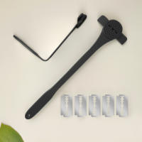 Afeitadora De Espalda Para Hombres 2 En 1 Con Mango Largo Antideslizante Afeitadora De Pelo De Espalda Para Baño Seco Y Húmedo - details 0