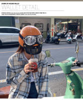 Casco Retro Para Motocicleta Medio Seguridad Para Hombres Y Mujeres Adecuado Para Todas Las Estaciones Ciclismo De Calle Estilo De Moda - details 7