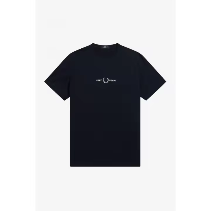 Camiseta Fred Perry Bordada con Logotipo en Algodón - 1