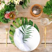 10pcs Tapetes Redondos De Lino Jute Para Mesa De Comedor Decoración De Fiesta Navidad Boda Modernos Para Vajilla Y Tazas - details 1