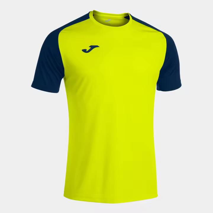 Camiseta M/C Hombre Joma Academy IV 101968 Amarillo Flúor Marino 063 Ligera - 1