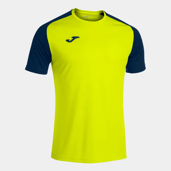 Camiseta M/C Hombre Joma Academy IV 101968 Amarillo Flúor Marino 063 Ligera - 1