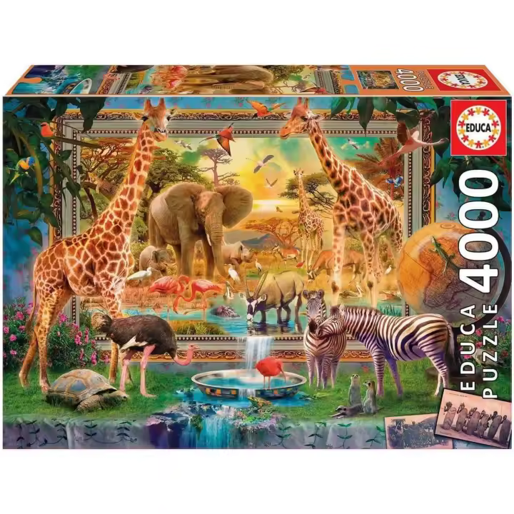 Educa - Volviendo de la Sabana, Puzzle de 4.000 Piezas, Medidas: 136 x 96 cm, + 14 años Educa 19285 - 1