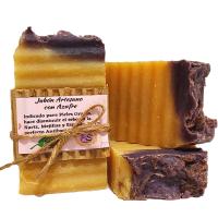 3 Jabones Artesanos Naturales de Azufre. PumarShop Cinnia Natura. Piel Grasa. Acné. Limpiador facial. Puntos Negros. Pack Ahorro. Hecho a Mano - details 0