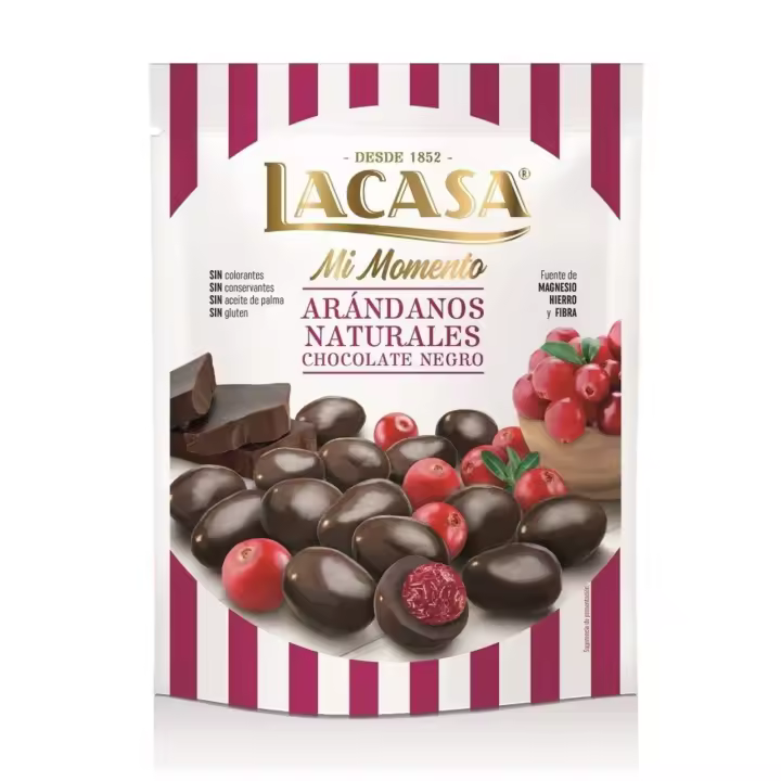 Lacasa Mi Momento Arándano con Chocolate Negro 125 G - 1