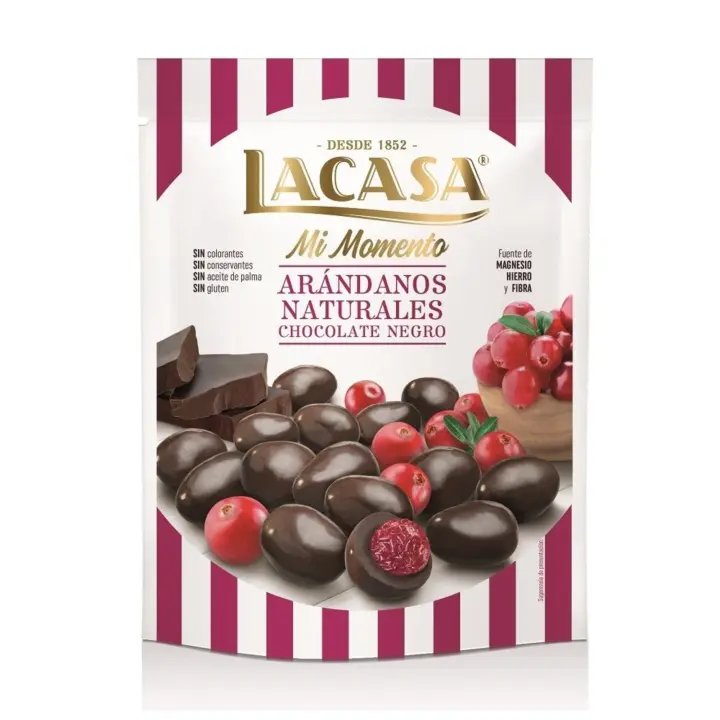 Lacasa Mi Momento Arándano con Chocolate Negro 125 G - 1