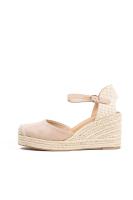 Lyla Wang Alpargatas doradas mujer de cuñas altas de esparto con plataforma ligera con plantillas acolchadas - details 29