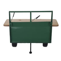 CAPRILO REGALOS & DECORACIÓN Mesa Decorativa Retro de Madera y Metal "Coche Verde" . Muebles Auxiliares. Mesitas. Regalos Originales. Decoración Hogar. 45 x 28 x 36,50 cm - details 1