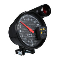 Tacómetro De 5 Pulgadas Con Cara De Fibra De Carbono Y Puntero LED En 7 Colores Opcionales Para Automóviles - details 7