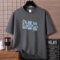 Camiseta De Algodón Para Hombre Verano 2025 Manga Corta Casual Oversized Deportiva Imprimida Para Parejas Camisetas Transpirables Y De Wicking De Humedad - details 3