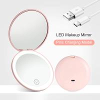 Espejo De Maquillaje Portátil Con Luz LED Y Aumento De 10x Plegable Recargable Compacto Para Bolso Y Bolsillo - details 15