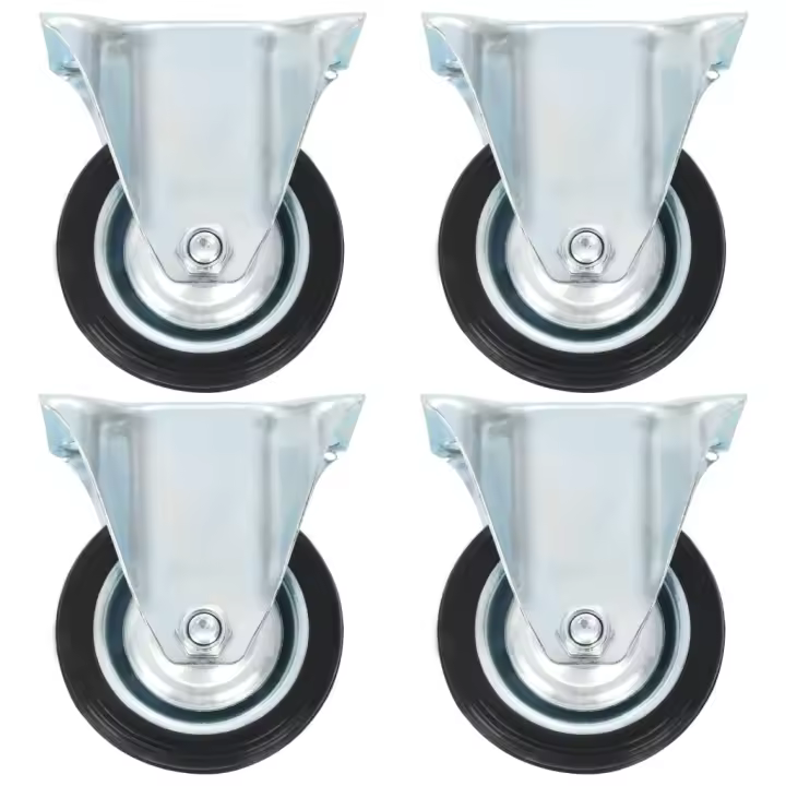 vidaXL Ruedas fijas 4 unidades 75 mm - 1
