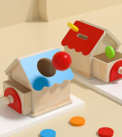 Juguete Montessori Caja De Monedas De Madera Con Juego De Bolas Y Puzzle Doble Cajón Regalo Educativo Para Bebés De 2 a 6 Años - details 3