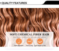 Extensiones De Cabello Sintético Profundo Onda Para Mujer 32 Pulgadas Rizadas Bohemias Enredos Oceánicos Cabello De Tejido Para Crear Estilos Diferentes - details 2
