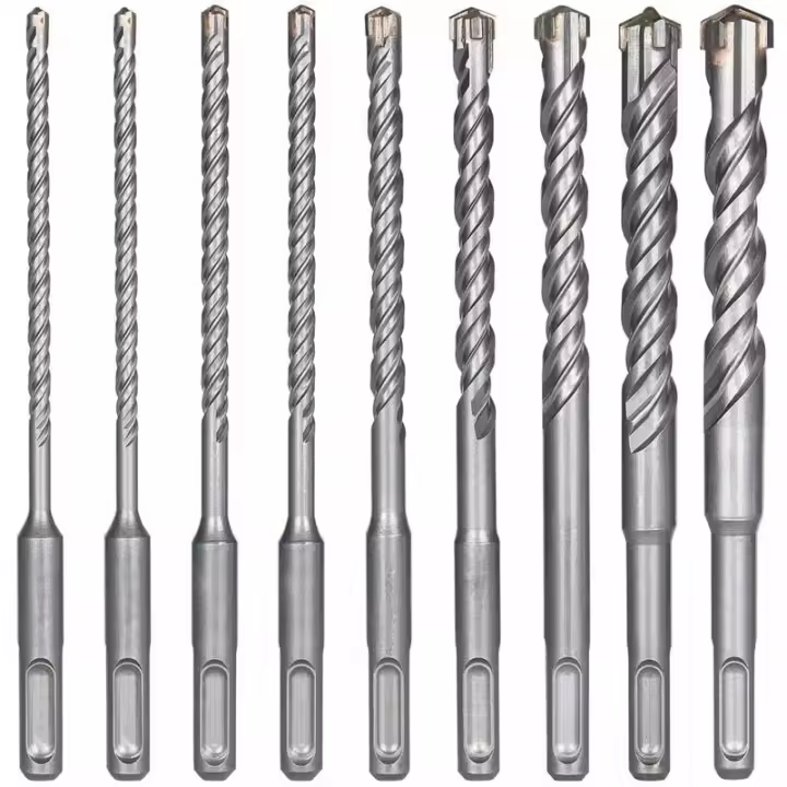 Brocas para Concreto, 9PCS (5 mm 16x160 mm), Para Perforador, Concreto, Ladrillo, Piedra, Metal - 1