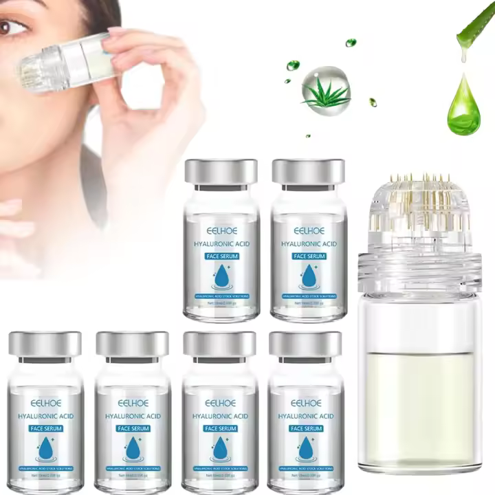 Sistema de microinfusión facial Glamory, Sistema de microinfusión de labios Glamory, Sistema de microinfusión Glamory, Hidratante facial, Adecuado para todo tipo de piel (6 artículos) - 1