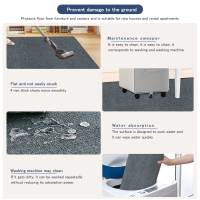 Tapete Para Silla De Oficina Keilymat 90x120cm Antideslizante Para Piso De Madera Sala De Estar Dormitorio Material Poliéster Geométrico - details 3