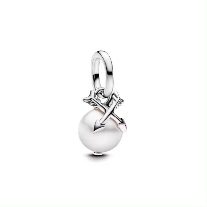 Charm mini Colgante Pandora ME 793687 C01 Perla, Viene con embalaje de Caja de regalo original. - 1