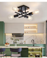 Modern Nordic 4-luz Techo, Base E27, Luz Colgante Para Sala De Estar, Dormitorio, Estudio (sin Bombilla) Material De Cuerpo Hierro - details 4