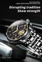 Reloj De Pulsera Masculino OLEVS 2856 Multifuncional Cronógrafo Original Cuarzo Fase De La Luna 24 Horas Resistente Al Agua - details 18