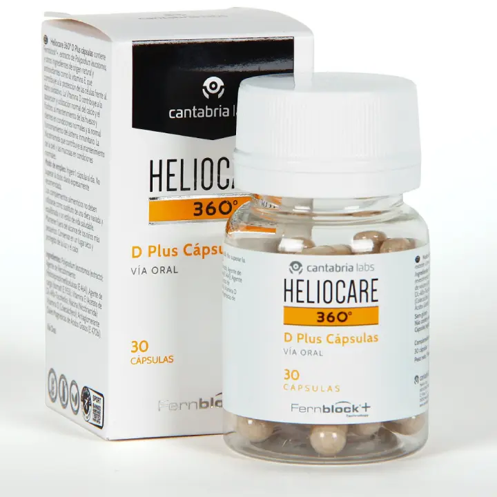 Heliocare 360º D Plus con Fernblock 30 capsulas orales - 1