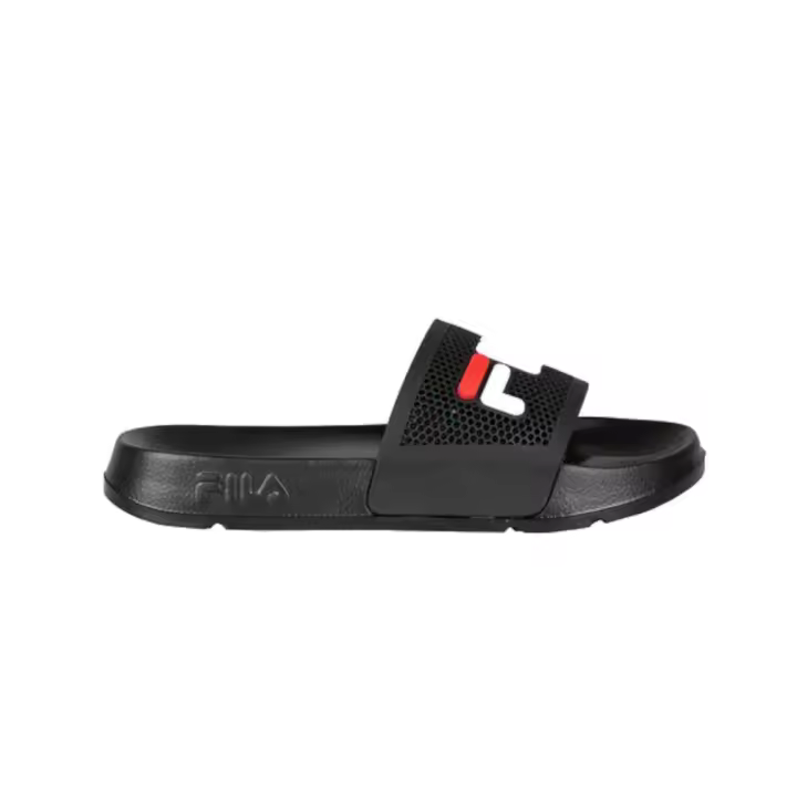 Fila FFW0549 Chanclas de piscina Morro para mujer en negro de piel vegana - 1